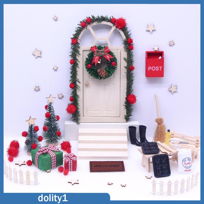 dolity1-โมเดลกล่องของขวัญคริสต์มาส-สําหรับตกแต่งบ้านตุ๊กตา-27-ชิ้น