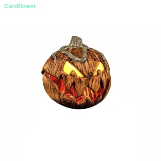 &lt;Cardflower&gt; โคมไฟฟักทองฮาโลวีน เปิดปากได้ สําหรับตกแต่งปาร์ตี้ฮาโลวีน