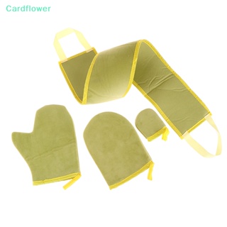 &lt;Cardflower&gt; ถุงมือขัดผิว ใช้ซ้ําได้ สําหรับทําความสะอาดผิวหน้า