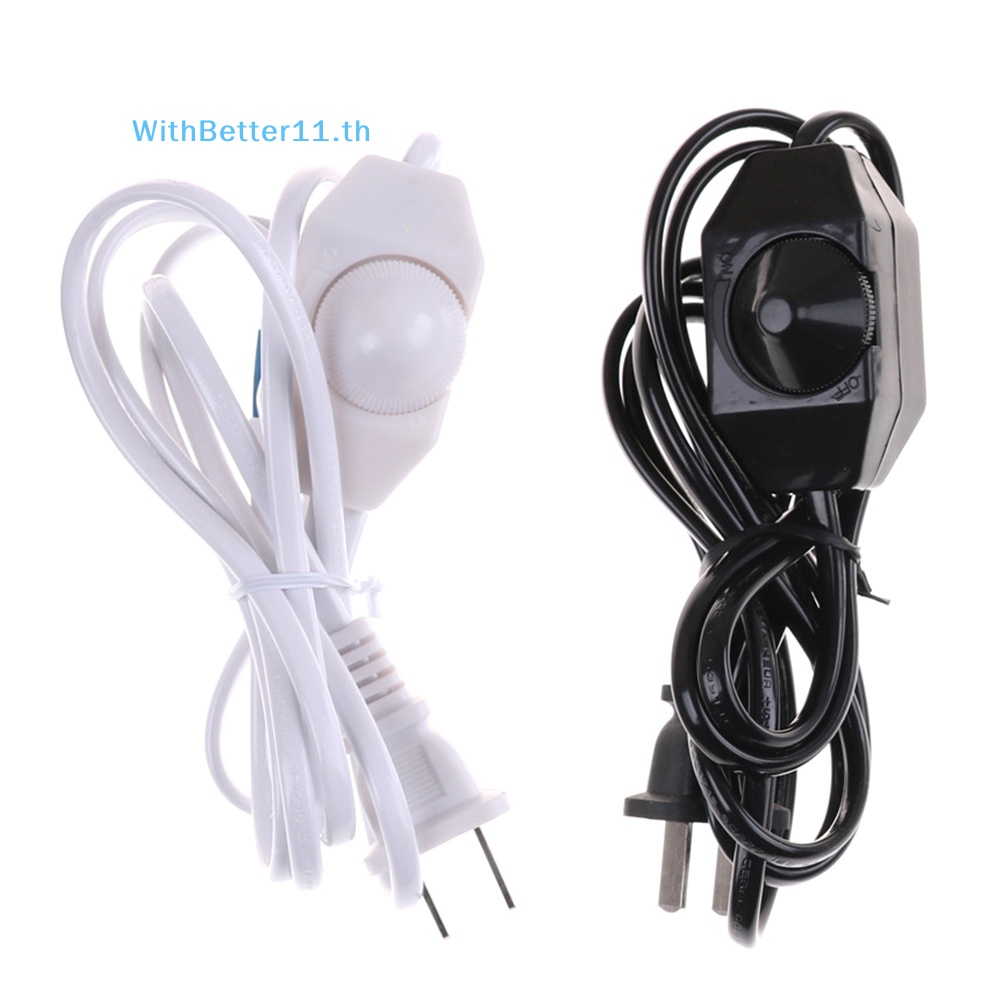 Better ใหม่ สายไฟหรี่ไฟ AC 220V 110V ปลั๊ก US สีขาว ดํา Shopee Thailand