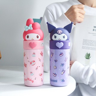 พร้อมส่งในไทย 350ML กระบอกน้ำเก็บเหนือ Sanrio รุ่นใหม่ ฝา3D ฟองยกดื่ม น่ารักมากค่ะ บ้านจิ๋ว