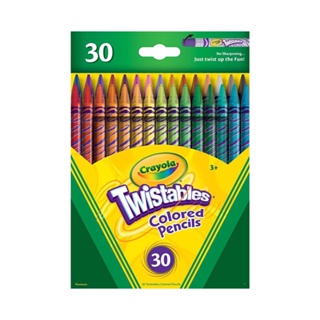 Crayola สีไม้หมุนได้ไม่ต้องเหลา 30 สี