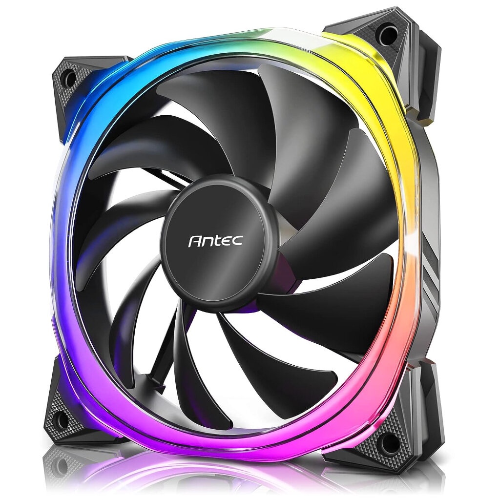ANTEC Fusion 120 ARGB BLACK Single Pack Mainboard Sync with 5V-3PIN ...
