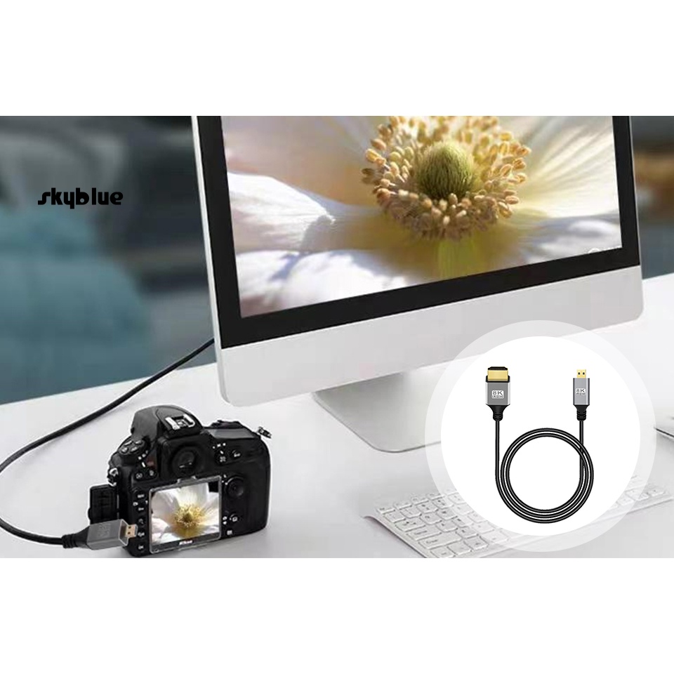 sy-สายเคเบิลอะแดปเตอร์-4k144hz-hdmi-compatible-hdtv-บางพิเศษ-mini-hdmi-เป็น-hdmi-สําหรับทีวี-คอมพิวเตอร์-8k-60hz-120hz-ยาว-1-เมตร-2-เมตร-3-เมตร