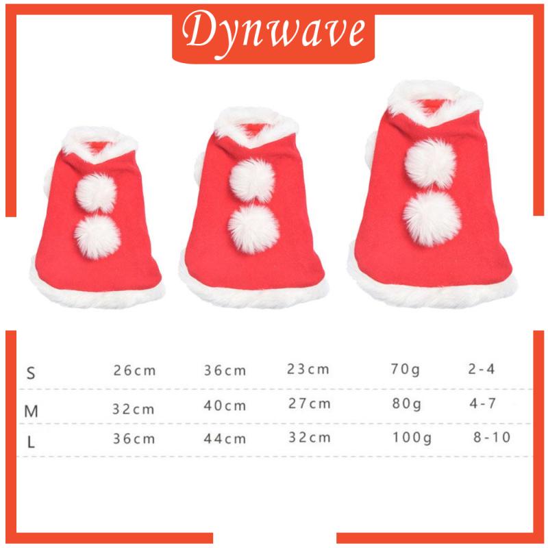 dynwave-เสื้อคลุมสัตว์เลี้ยง-ลายคริสต์มาส-พร้อมกระดิ่ง-แบบหนา-สําหรับสุนัข