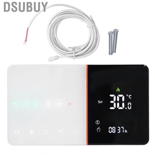 Dsubuy Thermostat NTC  IP20 Protection Support All Languages 16A LCD Screen Smart Temperature Controller for Office