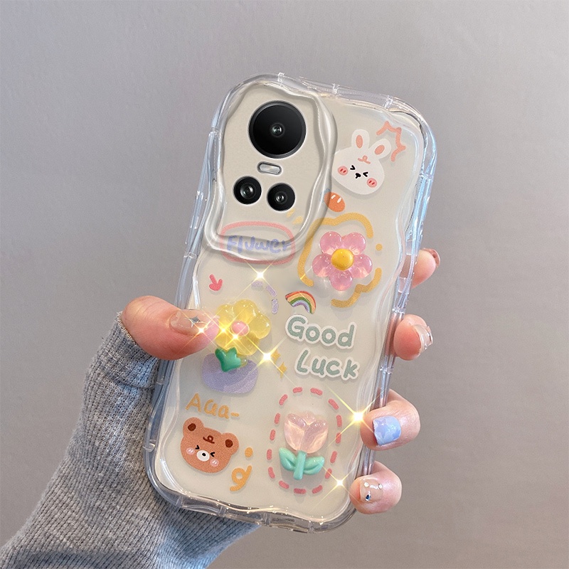 เคส-oppo-reno-10-5g-reno-10-pro-5g-ตุ๊กตาสามมิติ-สีใส-การ์ตูน-กรณีป้องกันโทรศัพท์มือถือ-ty4