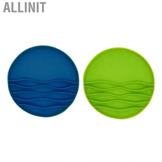 Allinit Prevent Choke Dog Bowl Silicone Promote Digestion Pet Slow  Slip Proof for Dry  Water