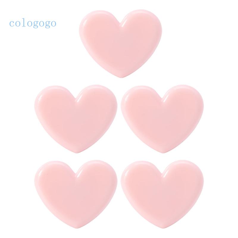 colo-คลิปหนีบกระดาษโน้ต-รูปหัวใจ-สีชมพู-สําหรับโรงเรียน-สํานักงาน-5-ชิ้น