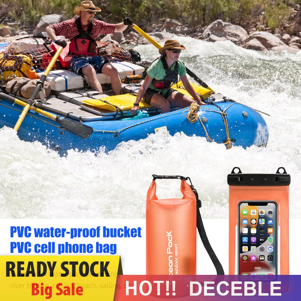 deceble-th-กระเป๋าล่องแก่ง-pvc-ขนาด-10-ลิตร-ถอดออกได้-พร้อมกระเป๋าใส่โทรศัพท์มือถือ-สําหรับตั้งแคมป์กลางแจ้ง