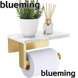 Blueming2 ที่ใส่ม้วนกระดาษทิชชู่ แบบสเตนเลส 304 พร้อมชั้นวางของ สีทอง สําหรับห้องน้ํา