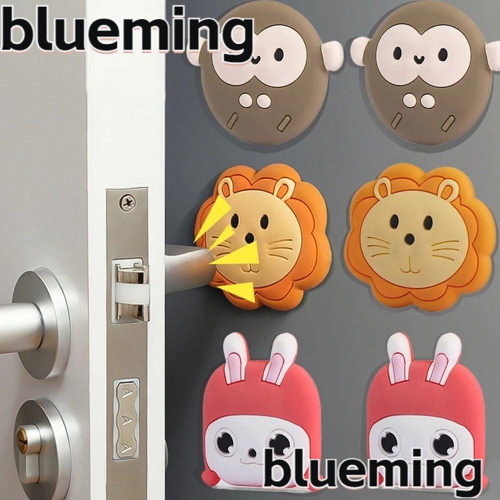 blueming2-แผ่นซิลิโคนกันชนประตู-กันกระแทก-ลายการ์ตูนน่ารัก-สําหรับติดผนัง-บ้าน
