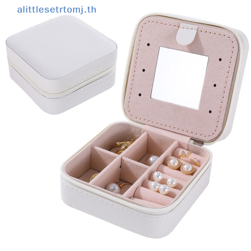 alittlese-กล่องเก็บเครื่องประดับ-แหวน-สร้อยคอ-ต่างหู-แบบพกพา-พร้อมกระจก