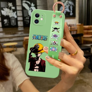 สําหรับ Infinix Smart7 Smart5 Smart4 Smart HD 2021 เคสโทรศัพท์มือถือซิลิโคน กันกระแทก ป้องกันกล้อง ลายการ์ตูนลูฟี่ พร้อมสายรัดข้อมือ