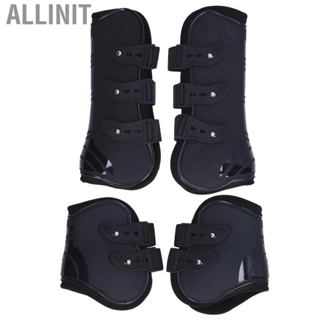 Allinit 4Pcs Horse Racing Tendon Boots Safe Front Hind PU  Guard HOT