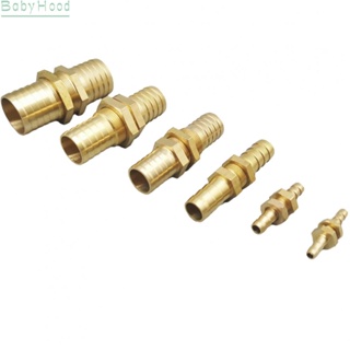 【Big Discounts】Straight 2 way Brass Hose Barb Coupler Reliable Connector for Air Water and Fuel#BBHOOD