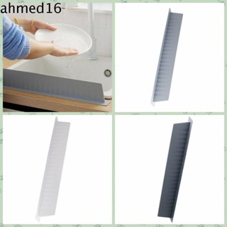 Ahmed แผ่นกั้นอ่างล้างจาน ซิลิโคน ป้องกันน้ํากระเด็น ป้องกันแผ่นกั้น กันกระเด็น เพิ่มความสูง พร้อมถ้วยดูดเคาน์เตอร์