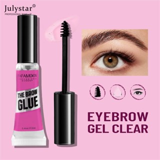 JULYSTAR Fafamoon กาวเขียนคิ้วกันน้ำจัดแต่งทรงผมคิ้ว Fix กาวเสื้อกันฝนคิ้ว Eyebrow Shaping Eyebrow เจลจัดแต่งทรงผม Cosmeti