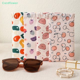 &lt;Cardflower&gt; กระเป๋าหนัง PU ปิดอัตโนมัติ แบบพกพา สําหรับใส่แว่นตากันแดด