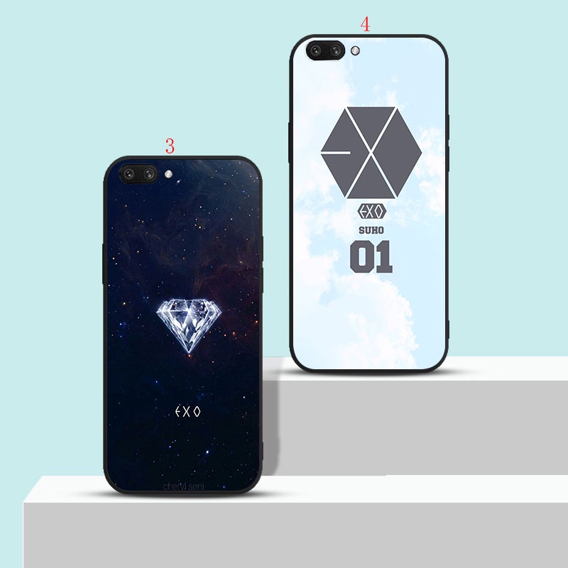 เคสโทรศัพท์มือถือนิ่ม-พิมพ์ลายโลโก้-exo-สีดํา-สําหรับ-redmi-9-6a-7a-8a-9a-9c-h16