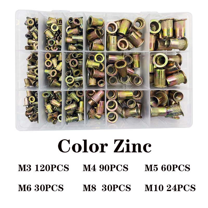 New Rivet Nut +Hand Threaded Rivet Nuts Gun M3 M4 M5 M6 M8 M10 M12 ...