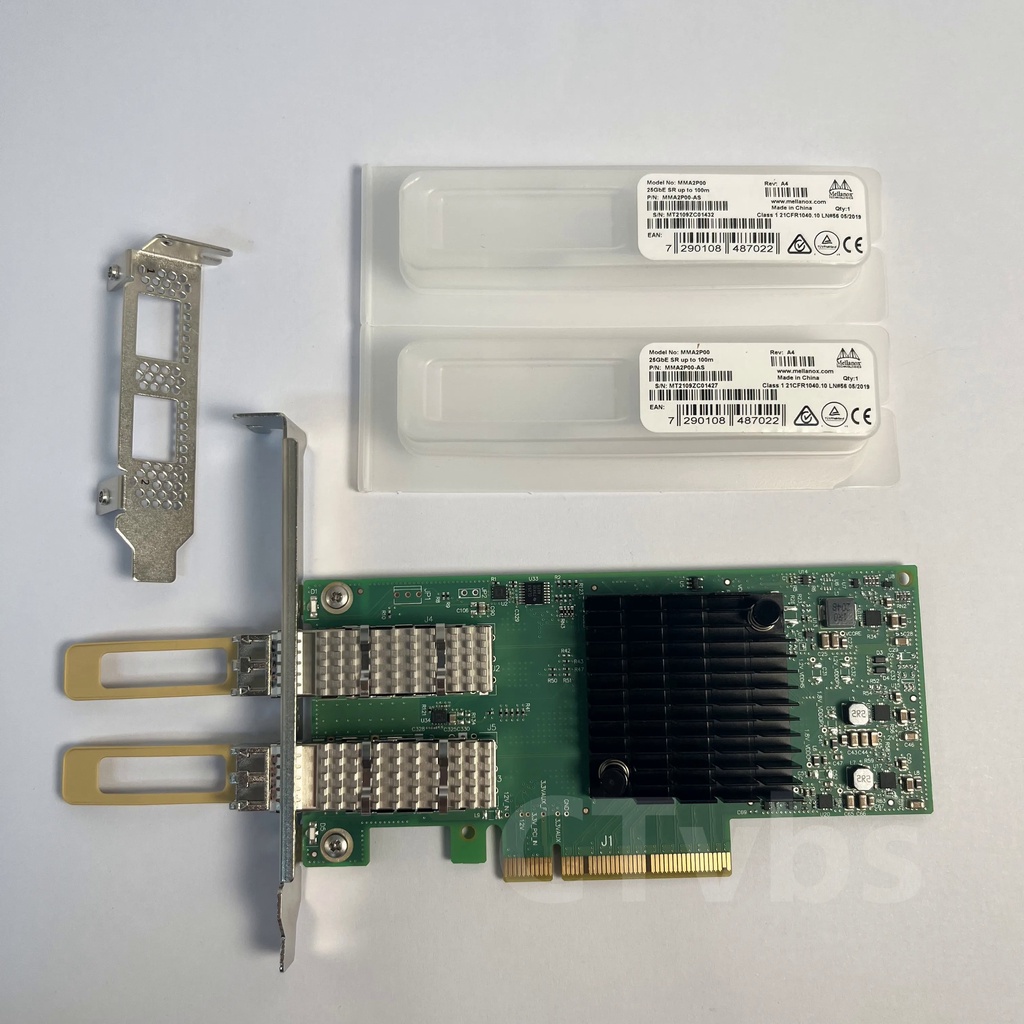 การ์ดเครือข่ายอีเธอร์เน็ต Hnei Mellanox ConnectX-4 MCX4121A-ACAT ...