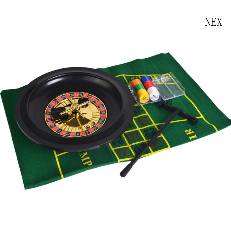 Nex Casino Roulette ชุดเกมรูเล็ตต์ 10 นิ้ว พร้อมชิปผ้าปูโต๊ะ สําหรับงาน ...
