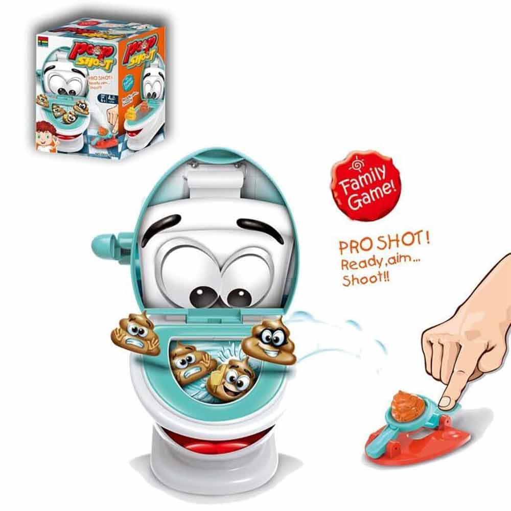 Shoot The Poop Funny Family Game Fast and Frenzied Flushing Poop
