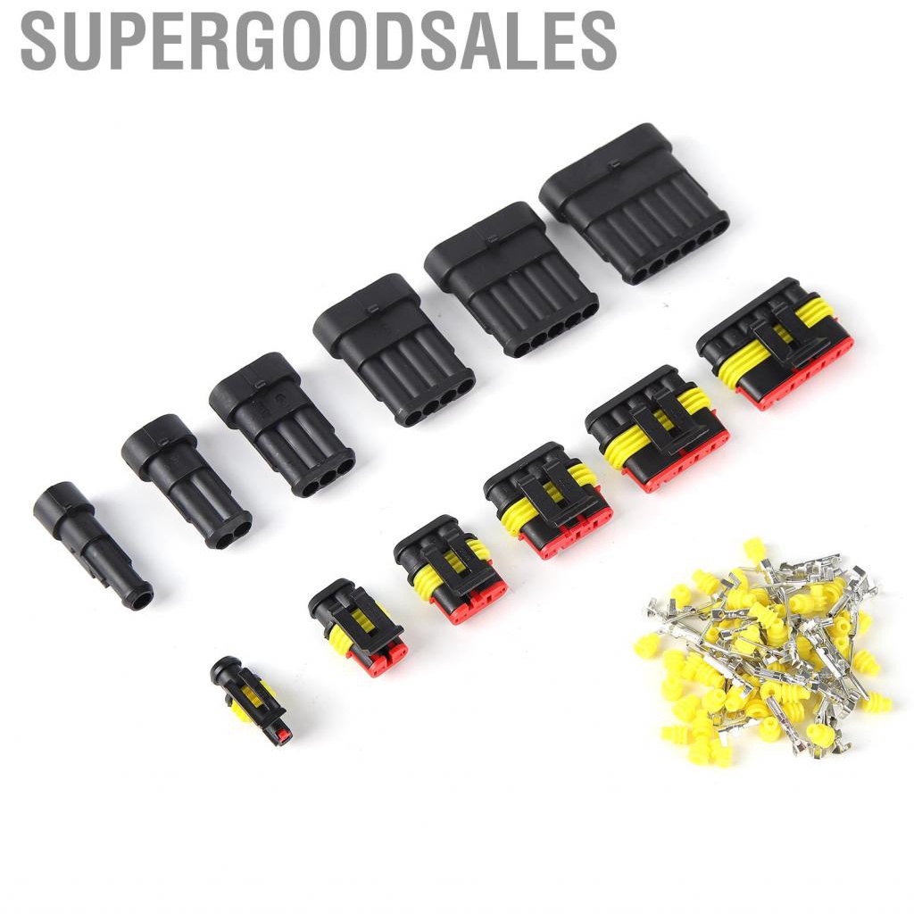 Supergoodsales 147Pcs Waterproof Wire Plug Kit Car Male Female