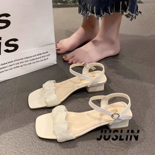 JUSLIN   รองเท้าแตะผู้หญิง ส้นแบน ใส่สบาย สไตล์เกาหลี รองเท้าแฟชั่น 2023 ใหม่  Chic ทันสมัย สวย Comfortable B98G0FV 37Z230910