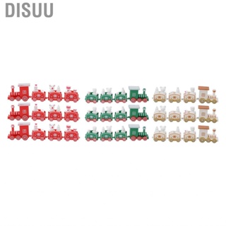 Disuu Mini Train Decor Set Durable Small Christmas Decorations for Parties