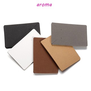 Aroma ถุงกระดาษใส่เครื่องประดับ สร้อยคอ ต่างหู กระดุม แบบเรียบ