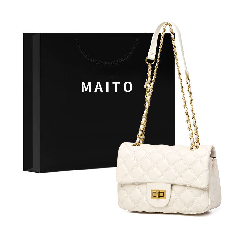 maito-advanced-sense-niche-design-bag-female-new-lingge-chain-small-square-bag-simple-fashion-single-shoulder-bag-female