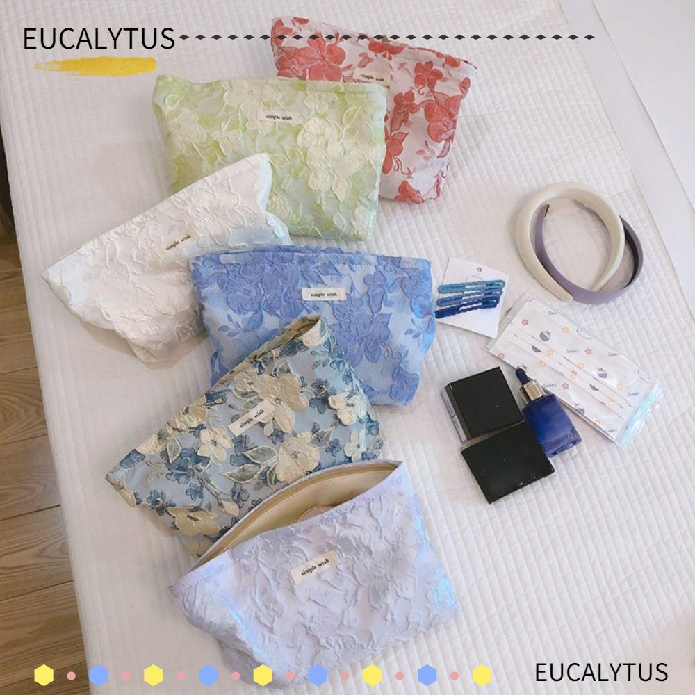 eutus-กระเป๋าเครื่องสําอาง-ผ้าแคนวาส-ลายดอกไม้-ความจุขนาดใหญ่-แบบพกพา-สําหรับเดินทาง