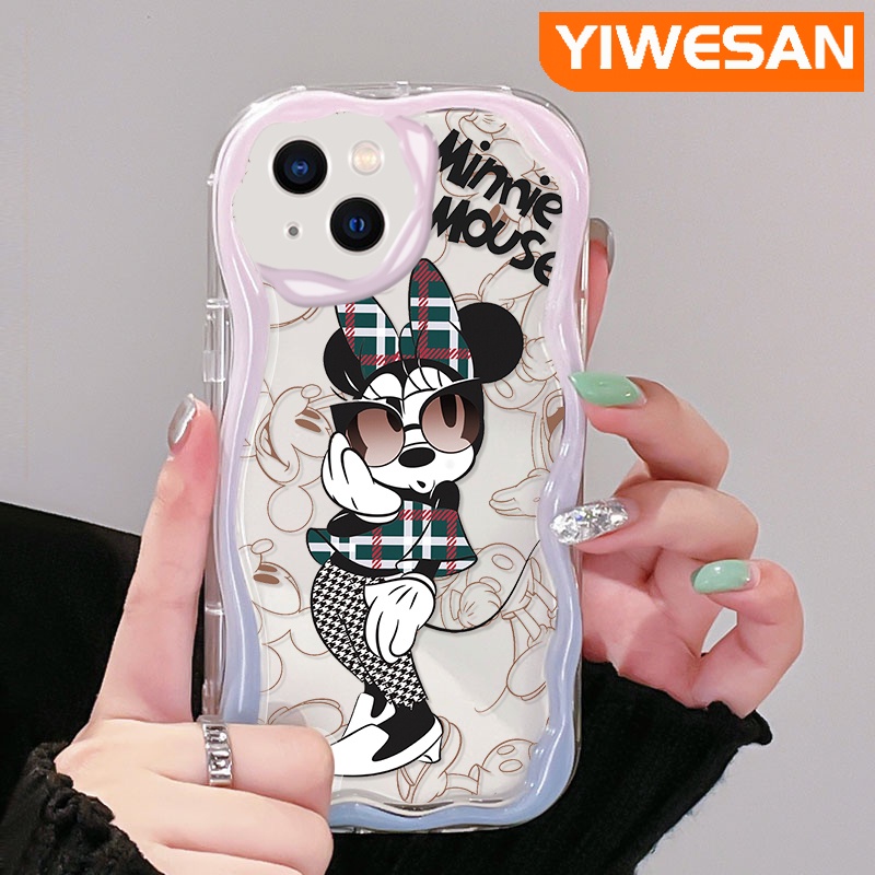 สําหรับ-iphone-14-pro-max-14-plus-13-pro-max-13-mini-เคสการ์ตูนแฟชั่น-มินนี่-ขอบคลื่น-เคสโทรศัพท์ใส-ใหม่-เนื้อครีม-กันกระแทก-เคสซิลิโคน