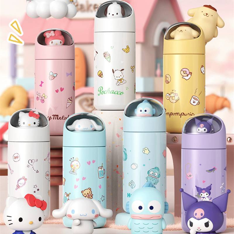 fash-sanrio-space-capsule-series-กระติกน้ําร้อน-ของขวัญ-สําหรับเด็กผู้หญิง-คิตตี้-คุโรมิ-เมโลดี้-ซินนาม่อนโรล-ตุ๊กตา-ของเล่น-กระติกน้ําร้อนป๊อป