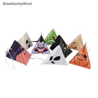 Blowgentlywind กล่องกระดาษใส่ขนมช็อคโกแลต ขนมหวาน ลายฮาโลวีน คละสี 8 ชิ้น