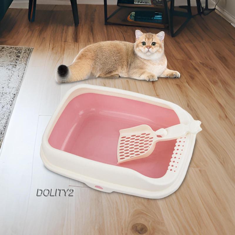 dolity2-ถาดทราย-กึ่งปิด-กันกระเซ็น-สําหรับสัตว์เลี้ยง-แมว