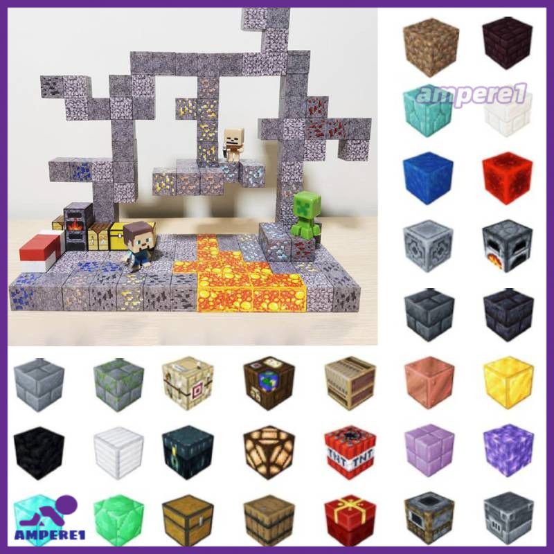 mc-minecraft-diy-สินค้าการพัฒนาสติปัญญาแม่เหล็กของเล่นของฉันประกอบแม่เหล็ก-cube-building-blocks-ผู้ปกครอง-ame1