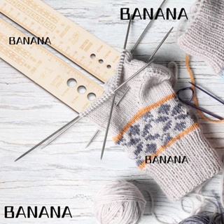 Banana1 ไม้บรรทัดวัดขนาดถุงเท้า แบบไม้ สําหรับถักโครเชต์