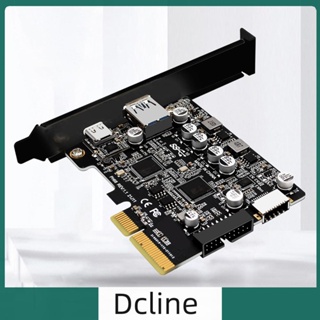 [Dcline.th] การ์ดอะแดปเตอร์แปลง PCIE 3.0 เป็น USB 3.2 10Gbps 19P 20P ฟูลอินเตอร์เฟซ 1xA-Key