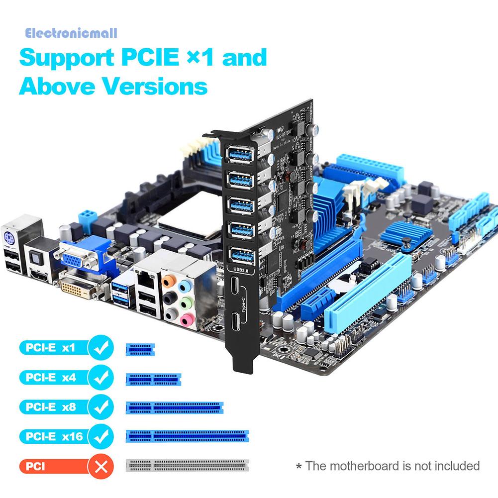 electronicmall01-th-การ์ดโฮสต์-pcie-usb-3-0-รองรับ-windows-xp-vista-เซิร์ฟเวอร์-7-8-10-5gbps