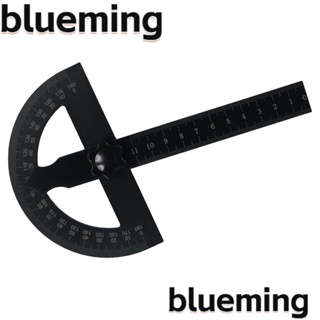 Blueming2 ไม้โปรแทรกเตอร์ หมุนได้ 180 องศา สีดํา พร้อมไม้บรรทัดวัดมุม 11 ซม. 4.35 นิ้ว 110 มม. สําหรับงานไม้