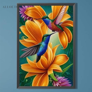 ชุดงานจิตรกรรมเม็ดบีด ทรงเพชรกลม รูปนก ดอกไม้ 5D DIY สําหรับตกแต่งบ้าน ✅ [alloetools.th]