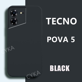 เคสโทรศัพท์ซิลิโคน TPU แบบนิ่ม ป้องกันเลนส์ สําหรับ TECNO POVA5 POVA 5