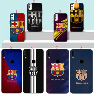 เคสโทรศัพท์มือถือนิ่ม ลายการ์ตูนโลโก้ Barcelona สีดํา สําหรับ Vivo Y95 Y93 Y91 C Y81 Y81s Y71 V5 V5s Y67 Y69 H6