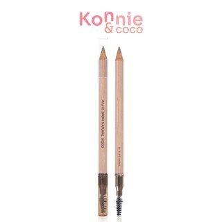 4U2 Brow Natural Wood 2g #01 Soft Brown ดินสอเขียนคิ้วแบบเหลา เนื้อนุ่ม สีชัด เขียนง่าย ติดทนนาน กันน้ำ กันเหงื่อ.