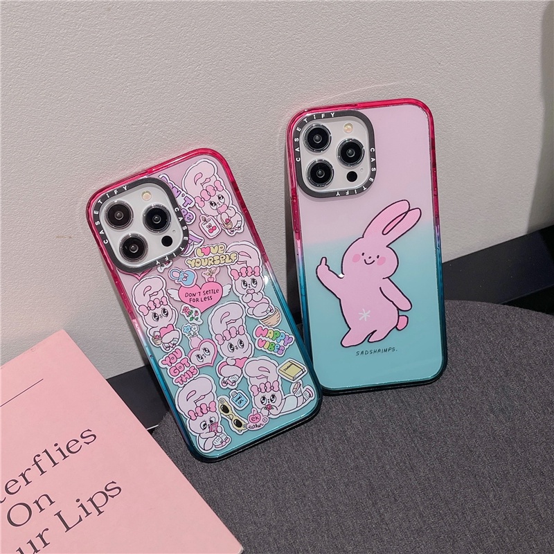 Casetify【esther Bunny】เคสโทรศัพท์มือถือ ซิลิโคนนุ่ม ใส กันกระแทก ลาย