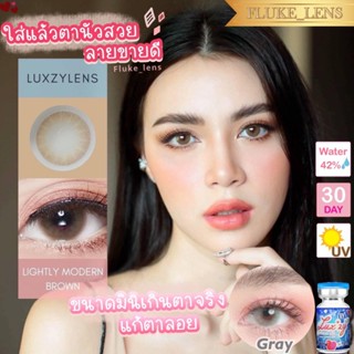 ใส่สวยตาฉ่ำวาว ❄️ Lightly Modern ❄️(มินิ) Luxzylens คอนแทคเลนส์ นำเข้าจากเกาหลี เลนส์บางสบายตา สีสวยฉ่ำ ไม่หลอกตา