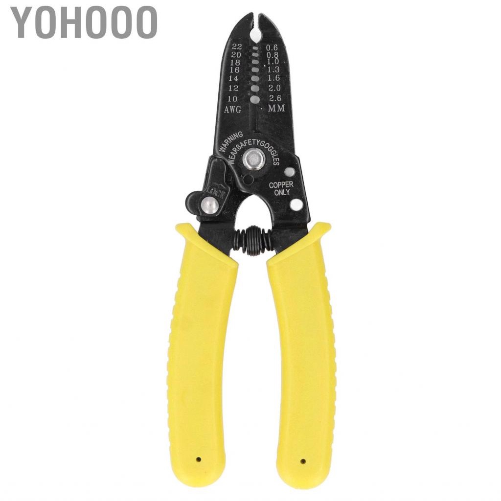 Yohooo Cable Clippers Accurate Stripping Pliers For Crimping 10-22AWG ...